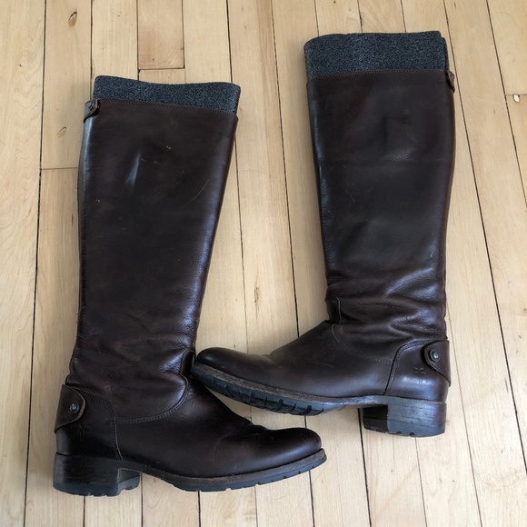 Frye Women's Melissa Button Back-Zip Boot Size 8 - Picture 6 of 10